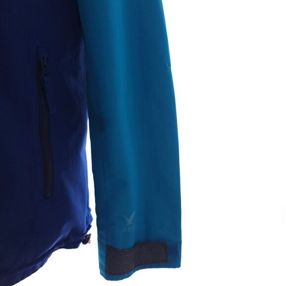 American Eagle Men's Size Large Color Block Blue Orange Full Zip Hooded Jacket - Picture 7 of 12